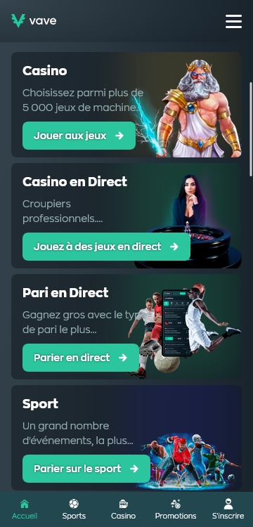 Présentation de l’offre de Vave sur mobile